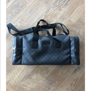 Vintage Men’s Canvas Gucci Travel Duffle Bag